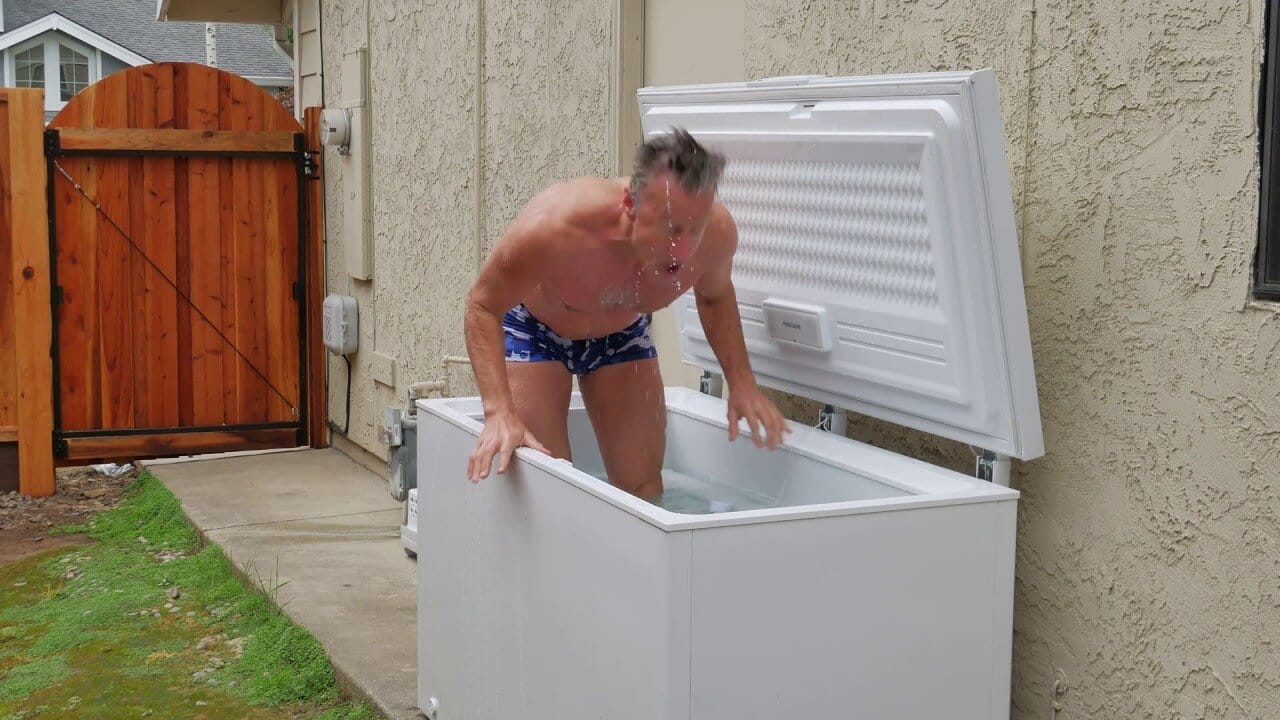 My friend Brad Kearns converted a chest freezer into a cold plunge tub.