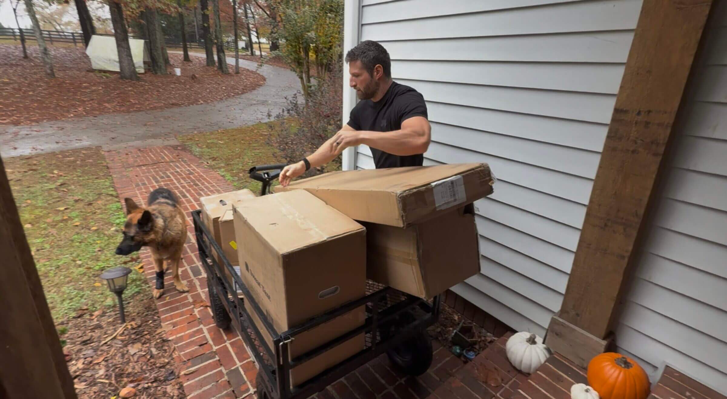 Sweat Tent ships in multiple packages.