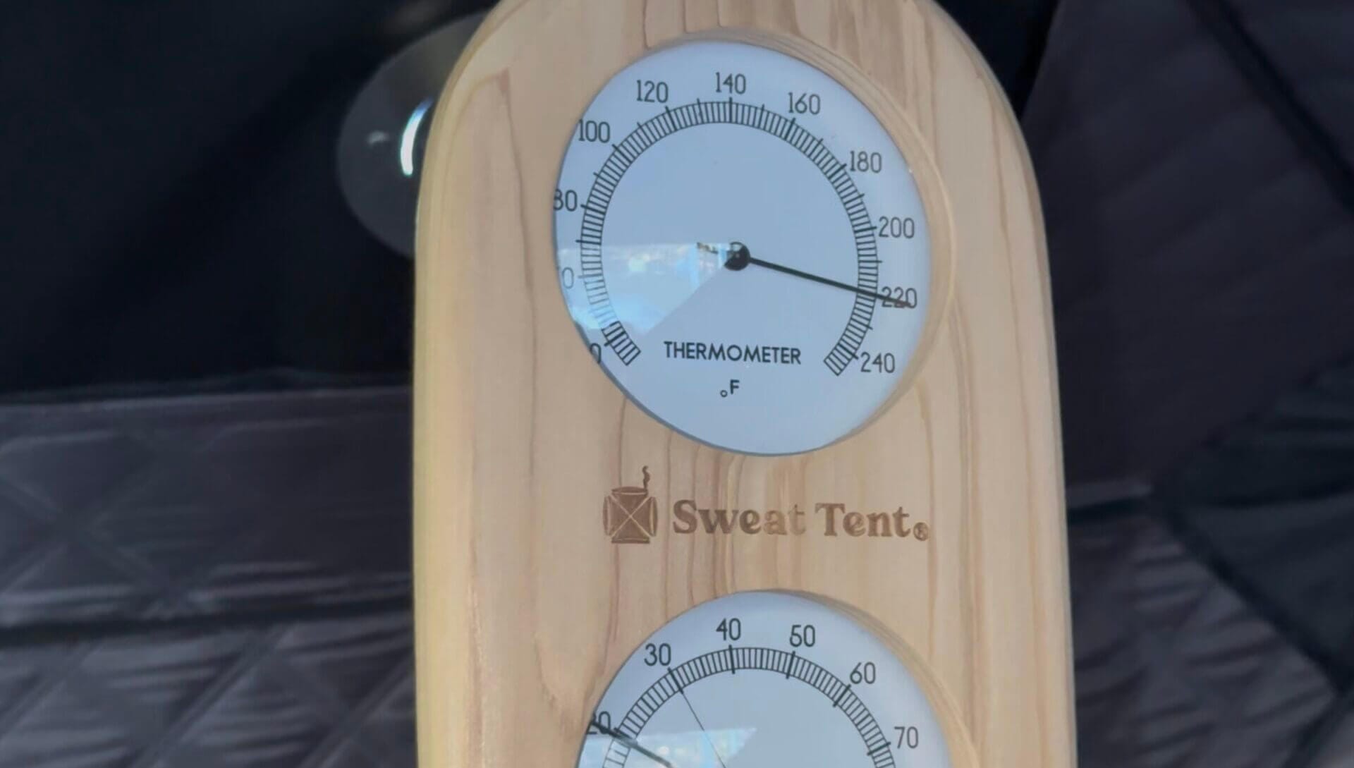 220 degrees is the hottest I got my Sweat Tent up to.