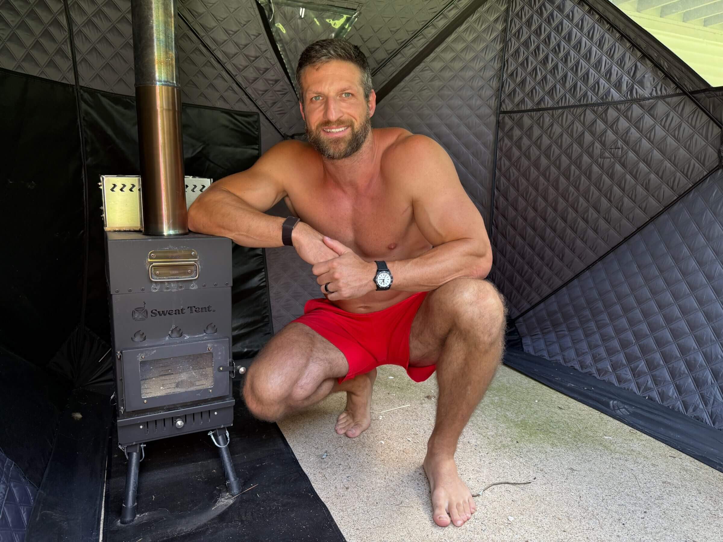 I love my Sweat Tent and its wood stove.