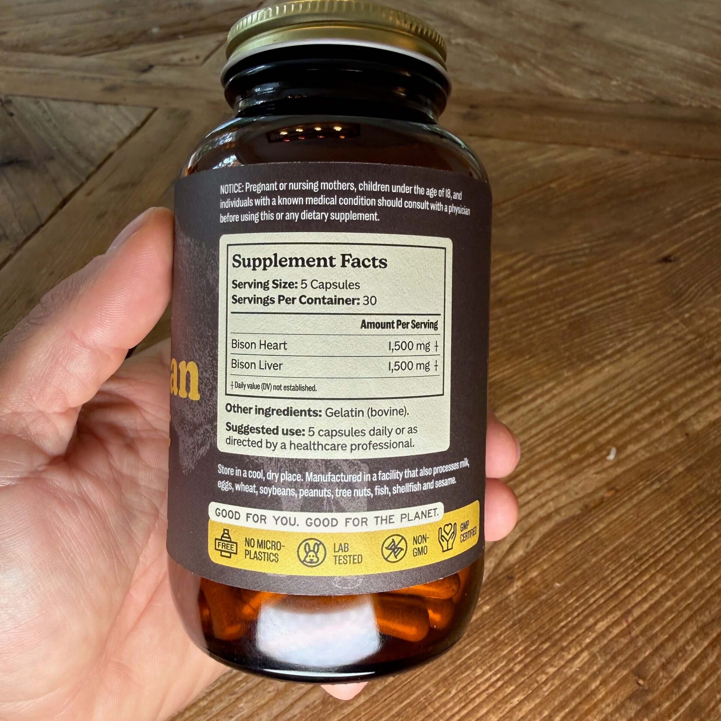 American Beast back label.