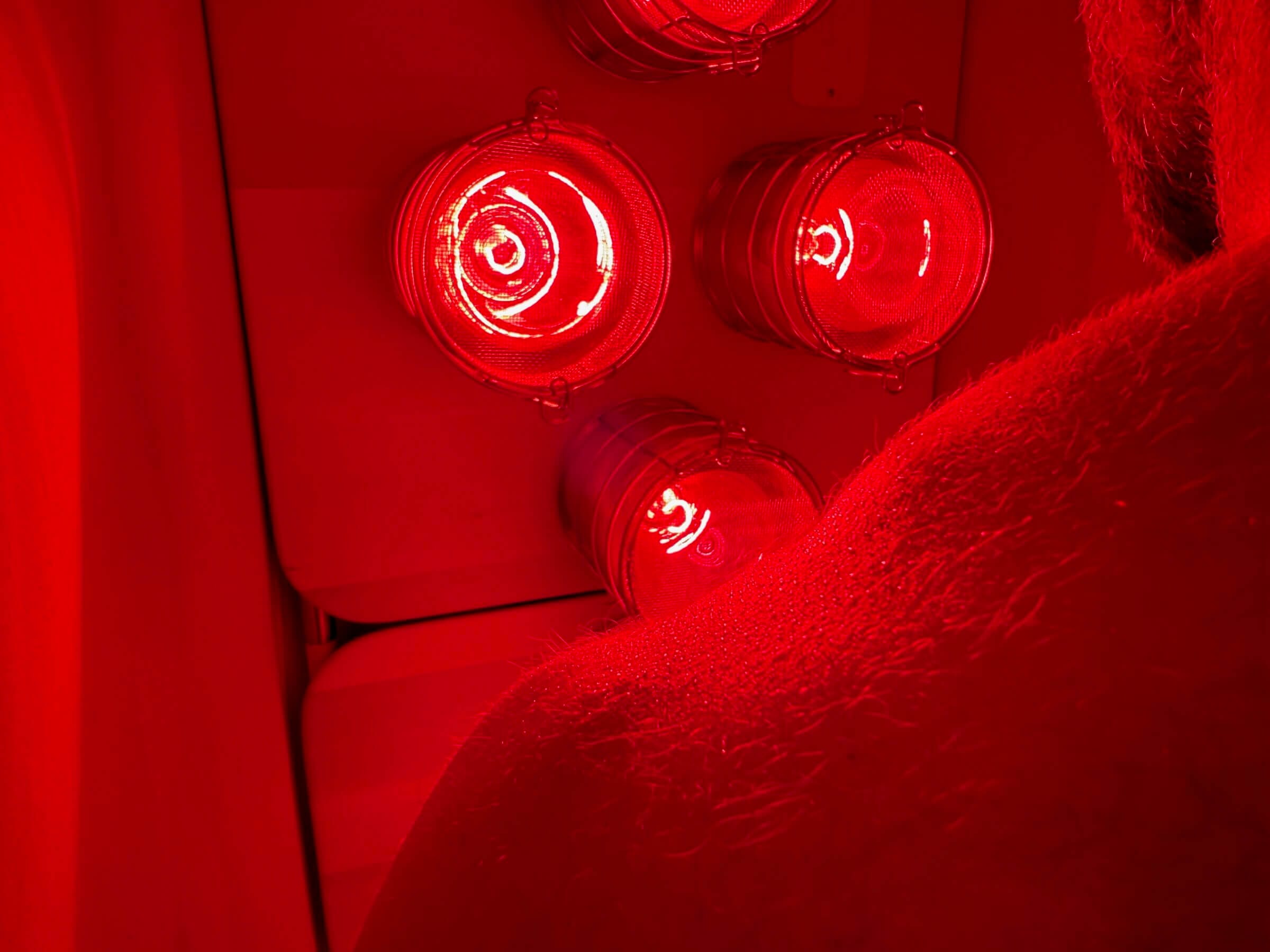 Michael Kummer using the FireLight Super Sauna.