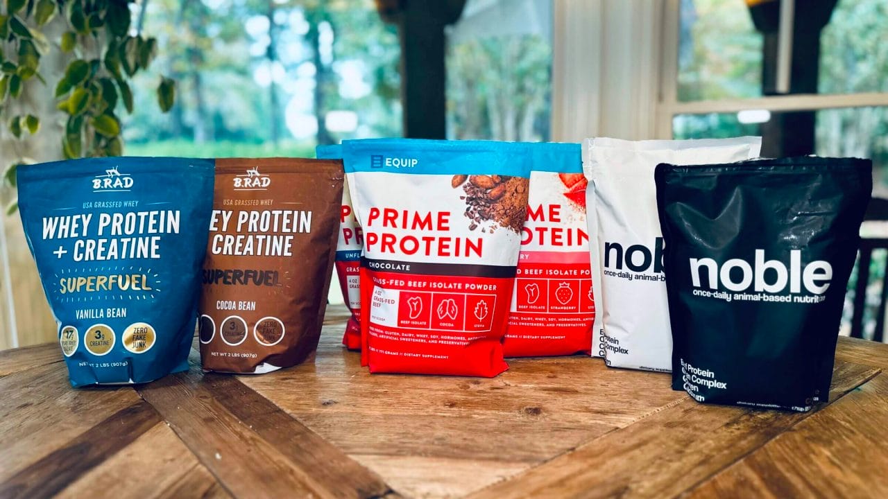 My favorite beef and Whey protein powders 2