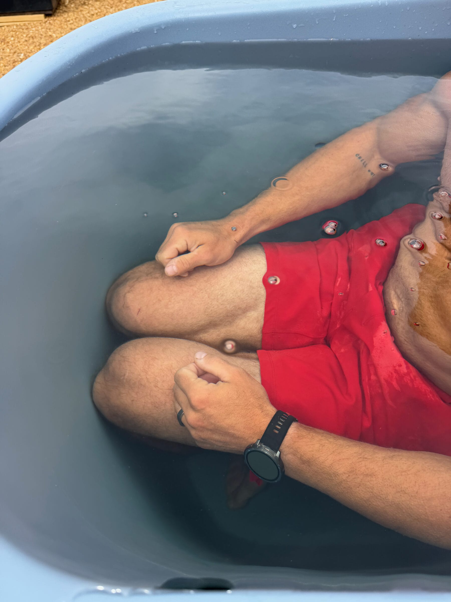 I have to bend my knees significantly.