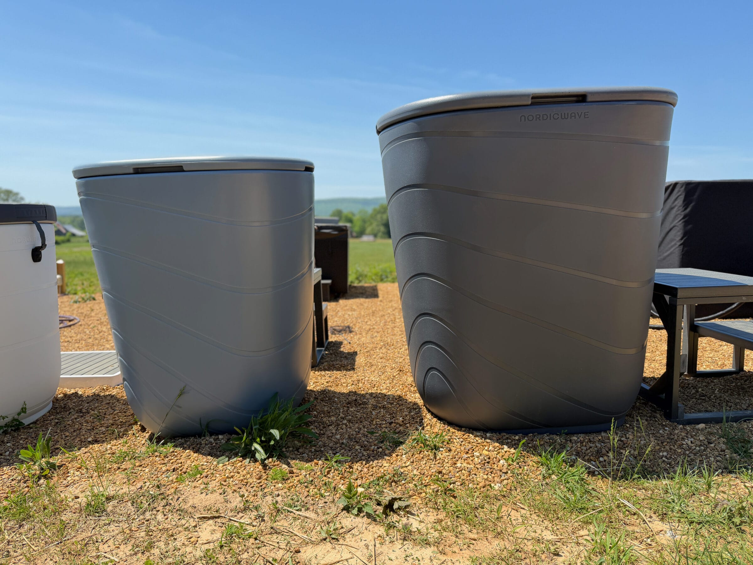 The XL (right) is significantly larger than the Premier (left).